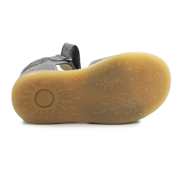 Sandały Dla Dziewczynki Z Jednorożcem Mido 21-27 Szary-Satyna