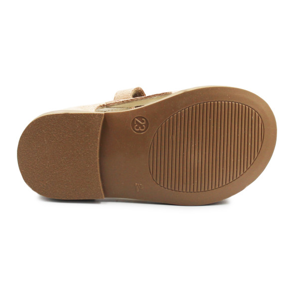 Dziewczęce Sandały Na Lato Mido 21-18 Puder Satyna