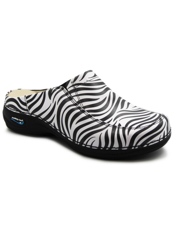 Klapki Damskie Nursing Care Paris wg4f81 Zebra