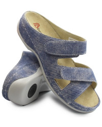 Damskie Klapki Berkemann Felia 01023-344 Jeans