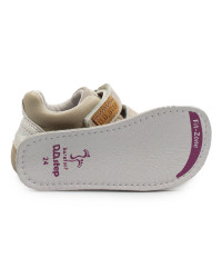 Półbuty Dziecięce Na Rzep Wiosenne Beż Barefoot D.D.STEP S073-51761BM