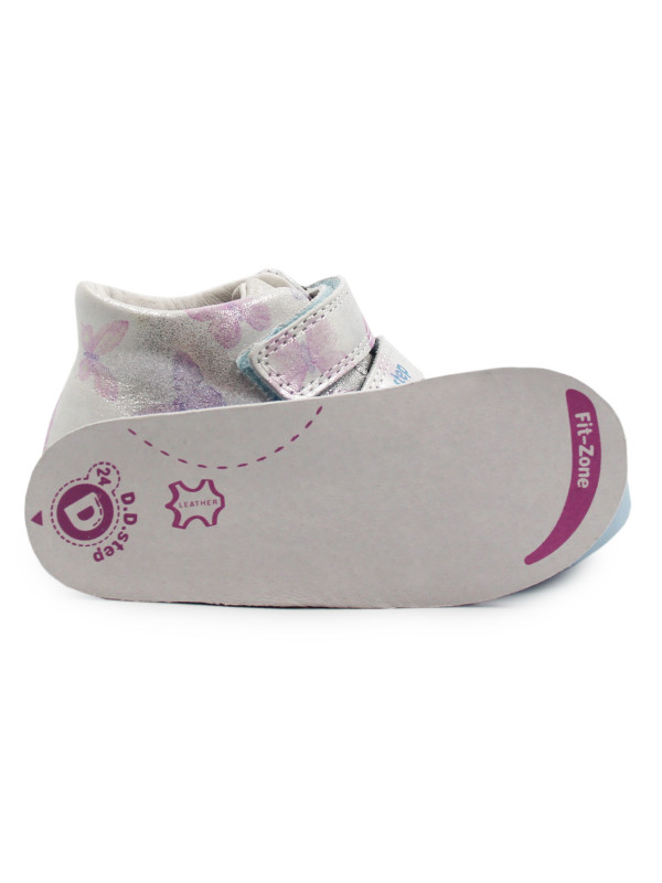 Buty Na Jesień Dla Dziewczynki Motylki Srebrne DD STEP S066-51151B