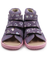 Sandały z wysokim zapiętkiem dla dziewczynek do szkoły Dawid 005