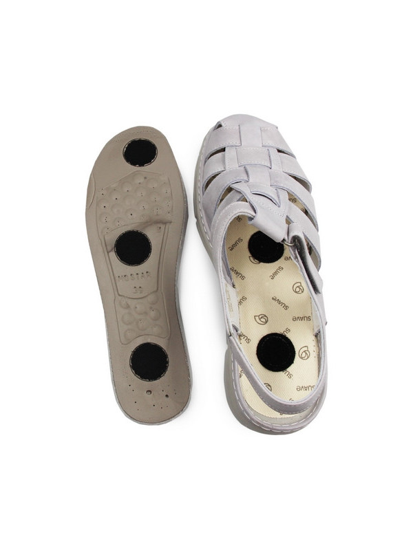 Sandały dla seniorek na lato ze skóry naturalnej Suave 720018-09