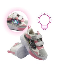 Sportowe Buty Dla Dziewczynki Na Jesień Na Rzep LED Primigi 7966500