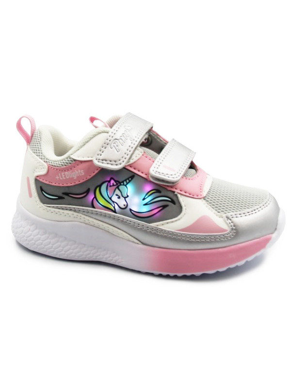Sportowe Buty Dla Dziewczynki Na Jesień Na Rzep LED Primigi 7966500