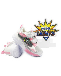 Sportowe Buty Dla Dziewczynki Na Jesień Na Rzep LED Primigi 7966500