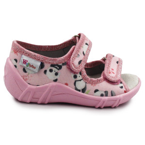 Kapcie dziewczęce Wojtyłko Klaudia Róż Do Przedszkola