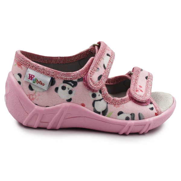 Kapcie dziewczęce Wojtyłko Klaudia Róż Do Przedszkola