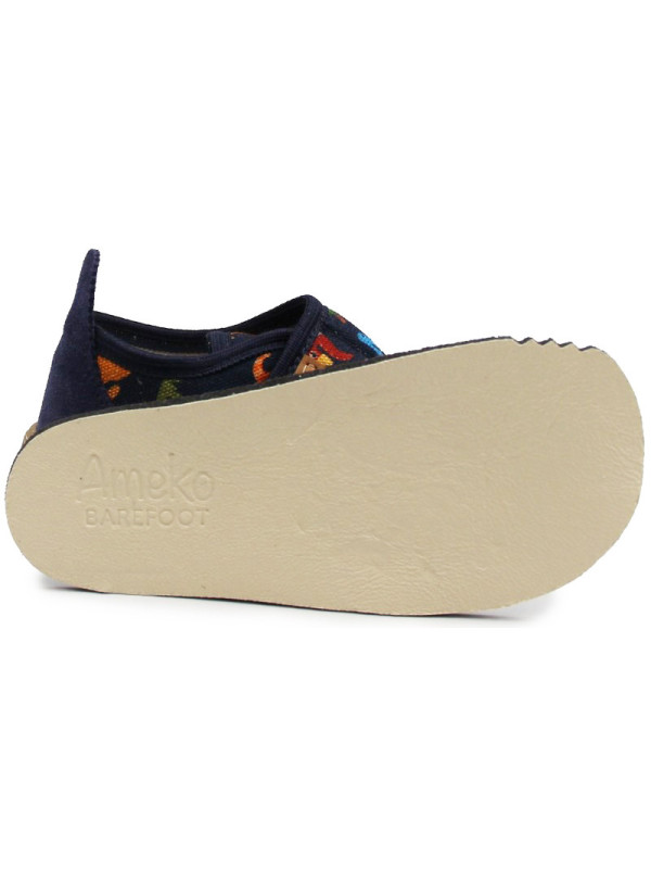 Kapcie Na Zmianę Dla Chłopca Barefoot Dinozaury Do Przedszkola i Szkoły Ameko Piko Dino