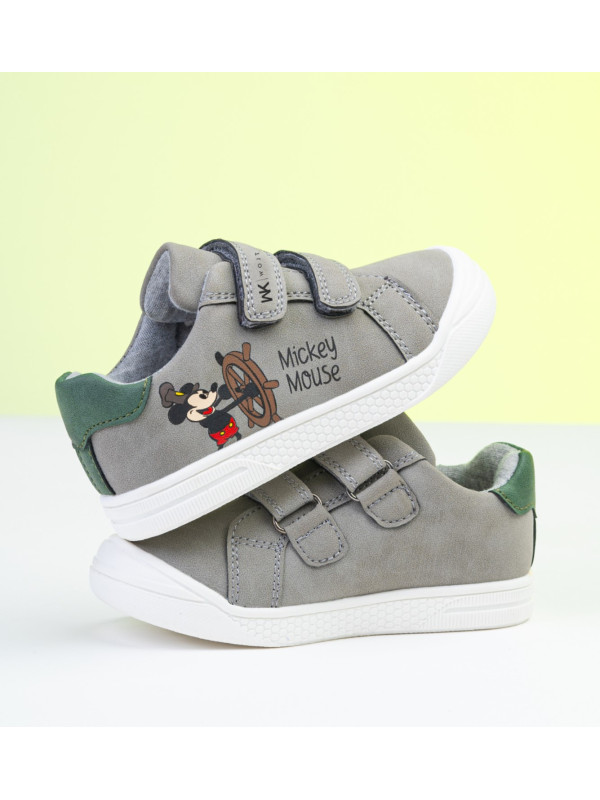 Buty Dla Chłopca Na Wiosnę Półbuty Mickey Mouse Wojtyłko 1A25382S Szary