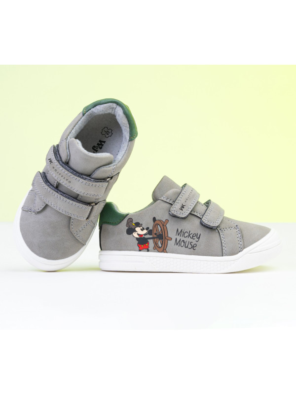 Buty Dla Chłopca Na Wiosnę Półbuty Mickey Mouse Wojtyłko 1A25382S Szary