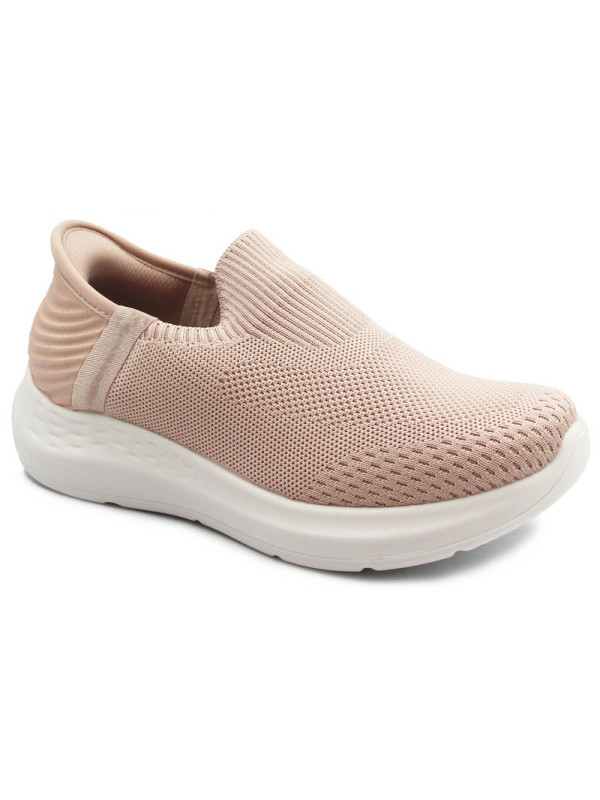 Damskie Buty Na Wiosnę Sportowe Skechers Wojtyłko 7A25388R Pudrowy Róż Do szkoły