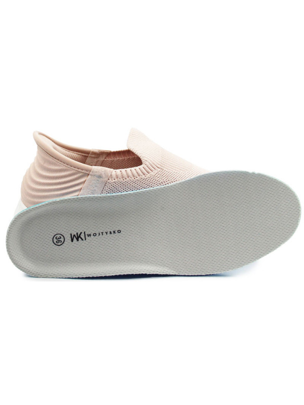 Damskie Buty Na Wiosnę Sportowe Skechers Wojtyłko 7A25388R Pudrowy Róż Do szkoły