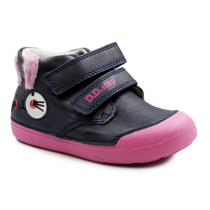 Buty dla Dziewczynki na Jesień z króliczkiem D.D.Step a066-343 Royal Blue