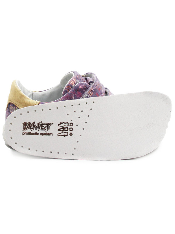 Buty Dla Dziewczynki Na Wiosnę Jamet 2219 Fioletowe w Kwiatki
