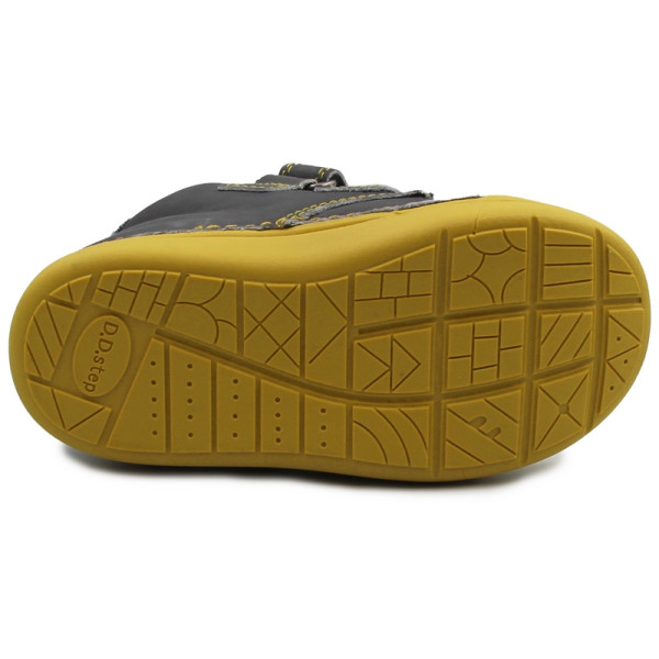 Buty Na Jesień Dla Chłopca Na Rzep Zebra DD Step s066-375B Dark Grey