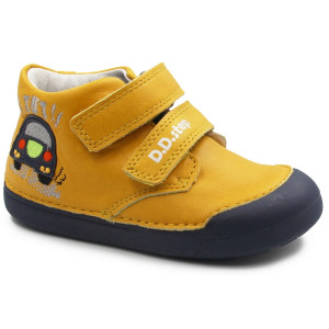 Chłopięce Buty Na Jesień z Autkiem DD STEP s066-396B Yellow