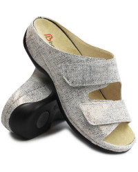 Klapki dla kobiet z miękkiej skóry naturalnej na lato Berkemann Daria 01002-431