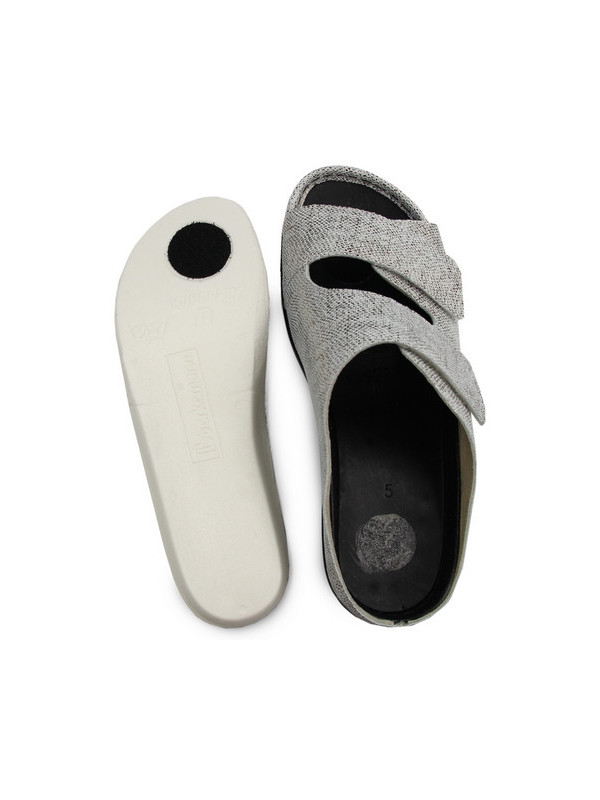 Klapki dla kobiet z miękkiej skóry naturalnej na lato Berkemann Daria 01002-431