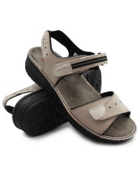 Sandały damskie buty z wygodnym zapięciem na rzepy Berkemann Leni 03102-980