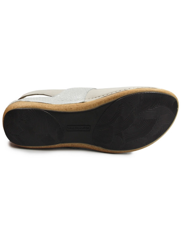 Sandały Damskie Na Lato Waldlaufer 342002 Srebrne