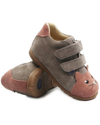 Buty dla dziewczynki na Wiosnę Półbuty Ameko Kiti Szary