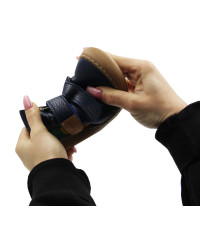 Buty Na Wiosnę Dla Chłopca Półbuty Barefoot Ameko Otis Croco Navy