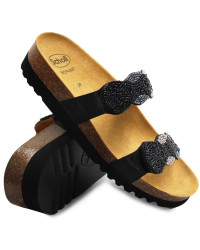 Klapki Damskie Koraliki Scholl Pamilla 2 Straps Med mf320161004