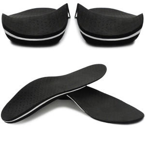 Wkładki Ortopedyczne Korytkowe Supinujące Stopy Płasko Koślawe Czarne Correct LS