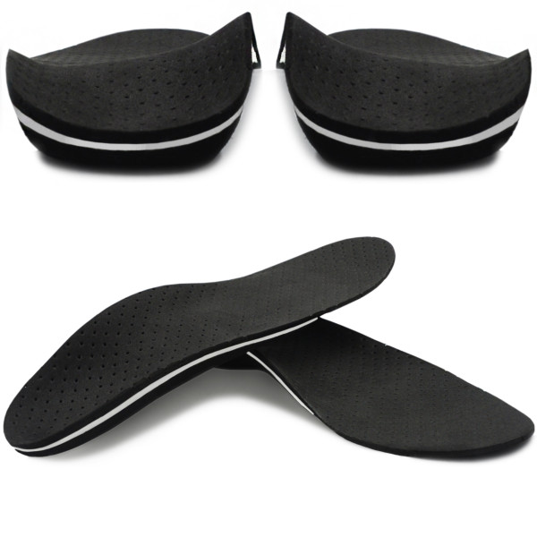 Wkładki Ortopedyczne Korytkowe Supinujące Stopy Płasko Koślawe Czarne Correct LS
