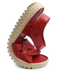 Komfortowe sandały damskie na lato ze skóry naturalnej Manitu 910145-04