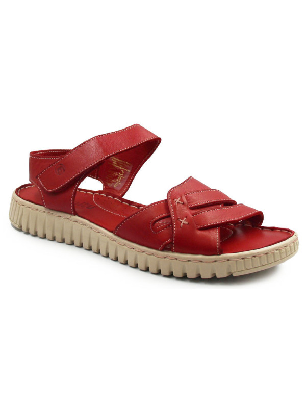 Komfortowe sandały damskie na lato ze skóry naturalnej Manitu 910145-04