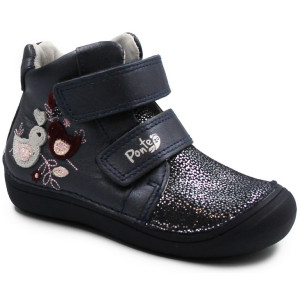 Metaliczne Buty Dla Dziewczynki na Jesień Kaczuszka Ponte da06-3-834