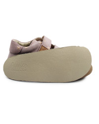 Buty Na Wiosnę Dla Dziewczynki Barefoot Ameko Pudrowe Gwiazdki