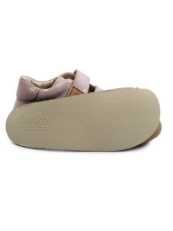 Buty Na Wiosnę Dla Dziewczynki Barefoot Ameko Pudrowe Gwiazdki