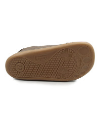 Chłopięce Buty Na Jesień Półbuty z Misiem Barefoot Ameko Otis Lion Taupe