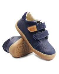 Chłopięce Półbuty Wiosenne Na Rzep Barefoot Ameko Otis Navy