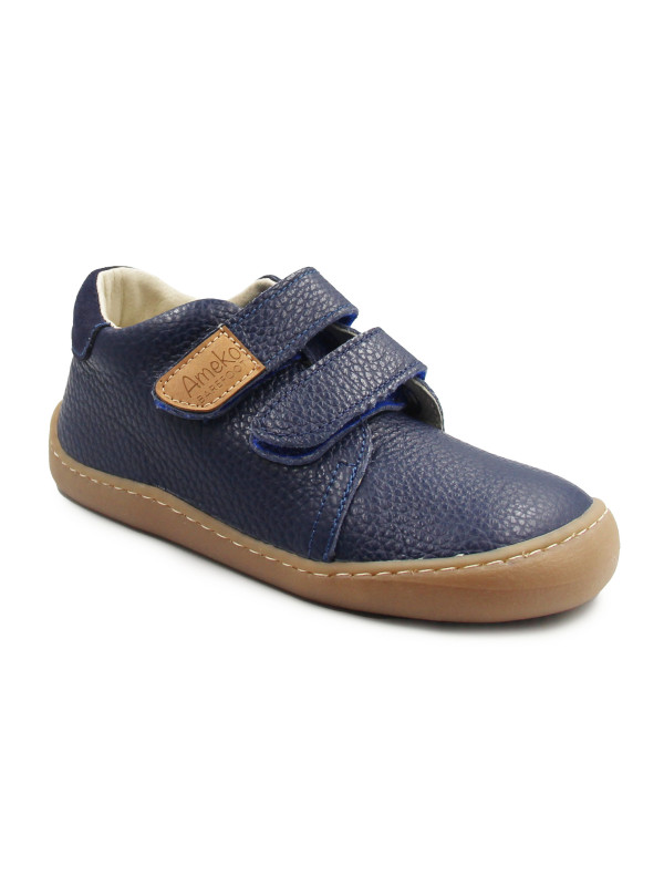 Chłopięce Półbuty Na Jesień Granatowe Na Rzep Barefoot Ameko Otis Navy