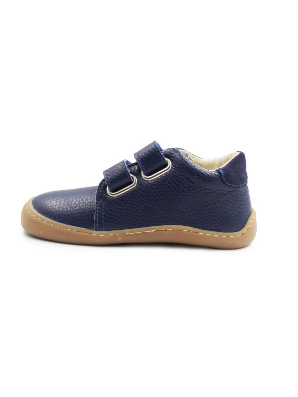 Chłopięce Półbuty Na Jesień Granatowe Na Rzep Barefoot Ameko Otis Navy