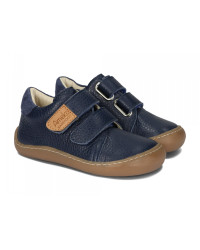 Chłopięce Półbuty Na Jesień Granatowe Na Rzep Barefoot Ameko Otis Navy