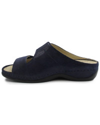 Klapki dla seniorek na lato na szerokie stopy Berkemann Daria 01002-335