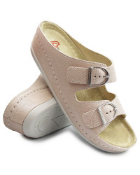 Klapki dla kobiet na lato na koturnie Berkemann Luneburg 00742-246