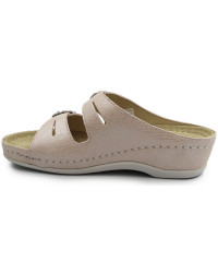 Klapki dla kobiet na lato na koturnie Berkemann Luneburg 00742-246