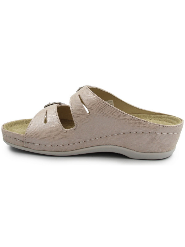 Klapki dla kobiet na lato na koturnie Berkemann Luneburg 00742-246