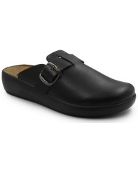 Klapki Damskie Do Pracy Zabudowane Palce Scholl Nilla Buckle med MF 31730004