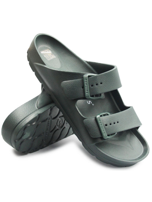 Klapki Męskie Basenowe Plażowe Genuins Mallorca khaki