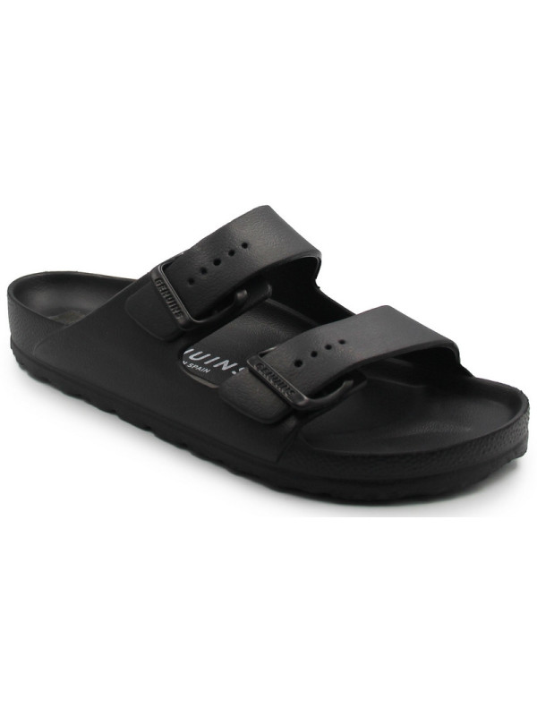 Plażowe Klapki Męskie Mallorca Czarne Genuins