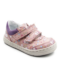 Buty Na Wiosnę Dla Dziewczynki w Jednorożce Barefoot Jamet 1126 Róż Pony