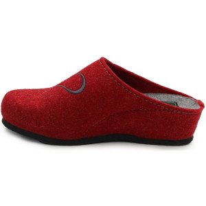 Kapcie po domu na zimę damskie czerwone Dr Brinkmann 330008-04